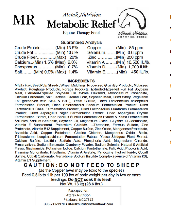 Aterak Metab​olic Relief