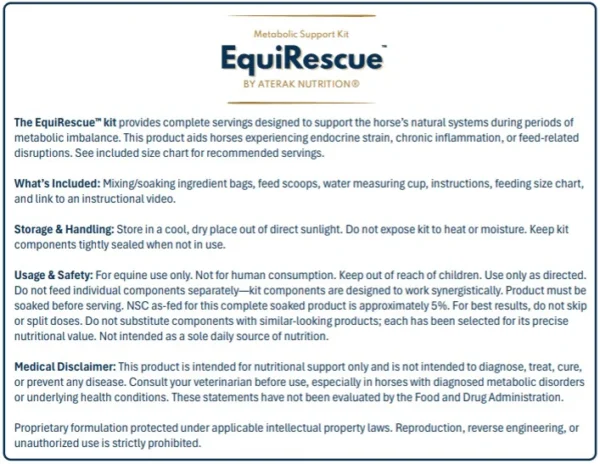 EquiRescue™ Metabolic Support Kit - Image 7